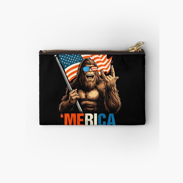 Item preview, Retro Vintage 4th of July Bigfoot American Flag Sasquatch designed and sold by PixelMarrero.