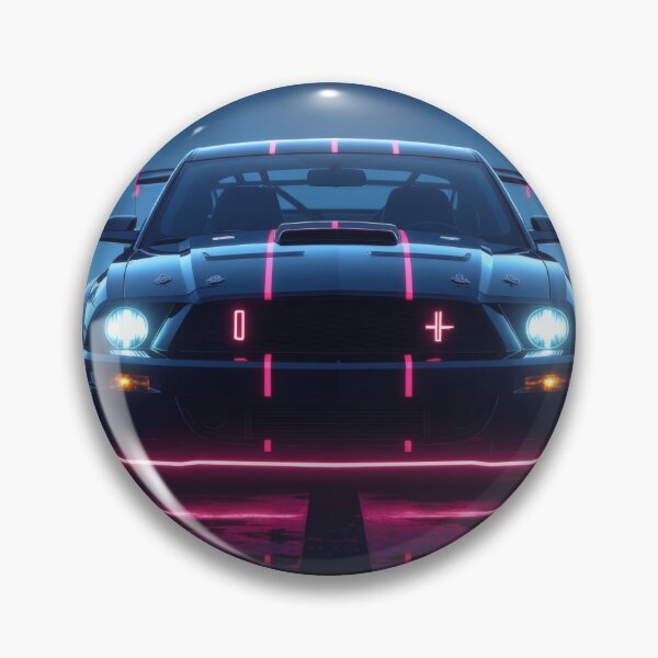 Item preview, Ford Mustang, Synthwave Cyberpunk art style designed and sold by Salimgor Hangaround Music.