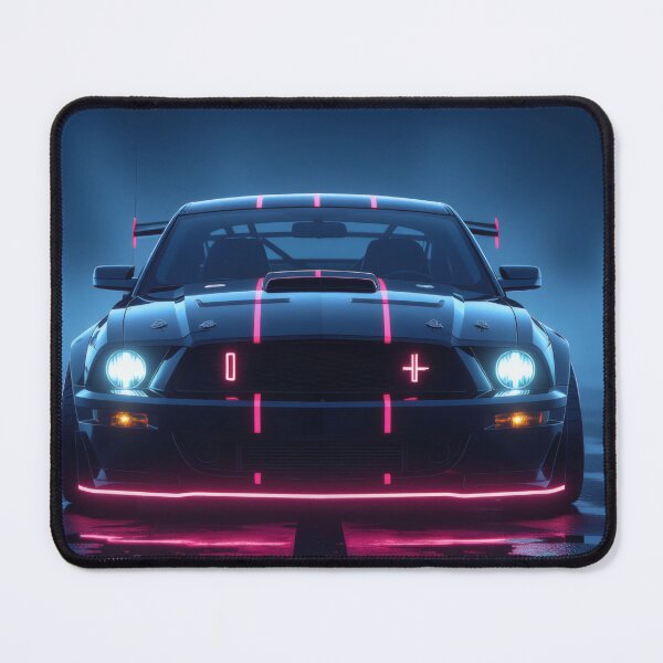 Item preview, Ford Mustang, Synthwave Cyberpunk art style designed and sold by Salimgor Hangaround Music.