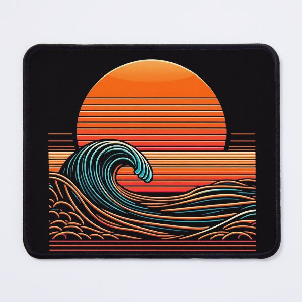 Item preview, Cool Synthwave Birthday Gift for Boyfriend — Retro 80s Sunset Art designed and sold by PixelQ.