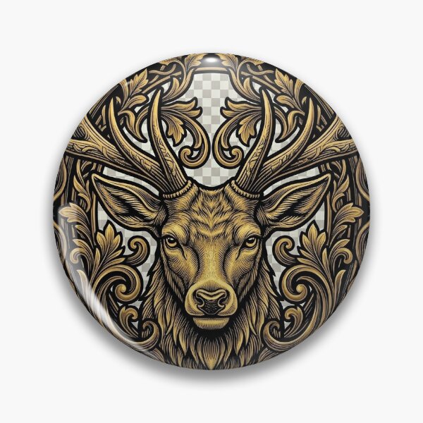 Item preview, Golden Stag Deer Design designed and sold by SKJWorldprints.