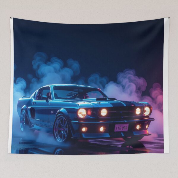 Item preview, Ford Shelby GT, Synthwave Cyberpunk art style designed and sold by Salimgor Hangaround Music.