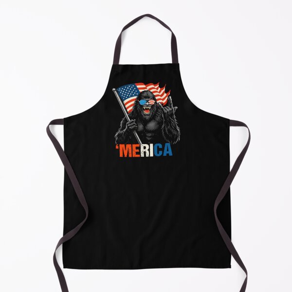 Item preview, Retro Vintage 4th of July Bigfoot American Flag Sasquatch designed and sold by PixelMarrero.