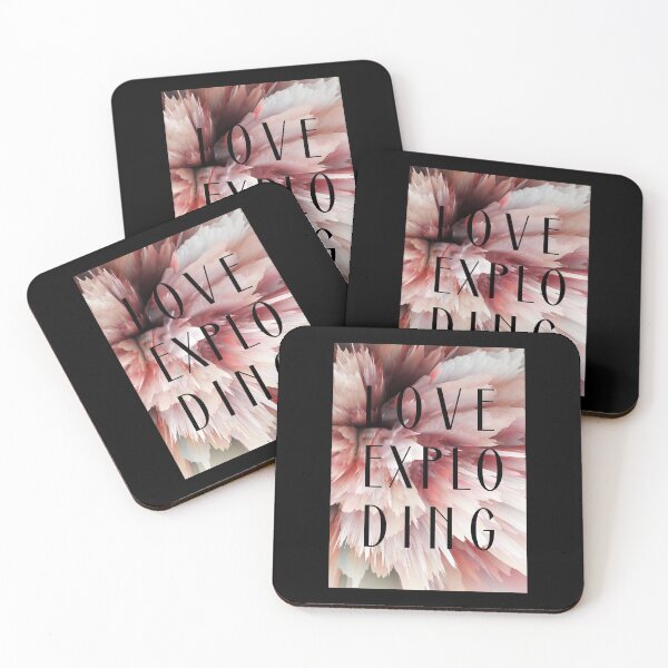 Item preview, Love Exploding Typography Pastel Abstract Art designed and sold by LekkieStudioArt.