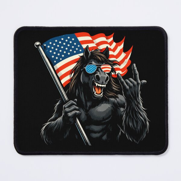 Item preview, Retro Vintage 4th of July Bigfoot American Flag Sasquatch designed and sold by PixelMarrero.
