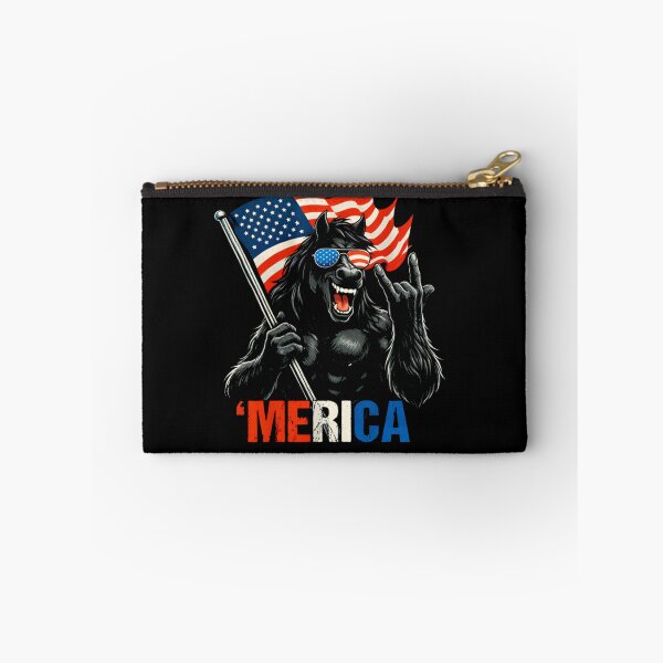 Item preview, Retro Vintage 4th of July Bigfoot American Flag Sasquatch designed and sold by PixelMarrero.