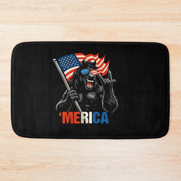 Item preview, Retro Vintage 4th of July Bigfoot American Flag Sasquatch designed and sold by PixelMarrero.