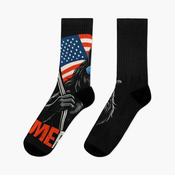 Item preview, Retro Vintage 4th of July Bigfoot American Flag Sasquatch designed and sold by PixelMarrero.