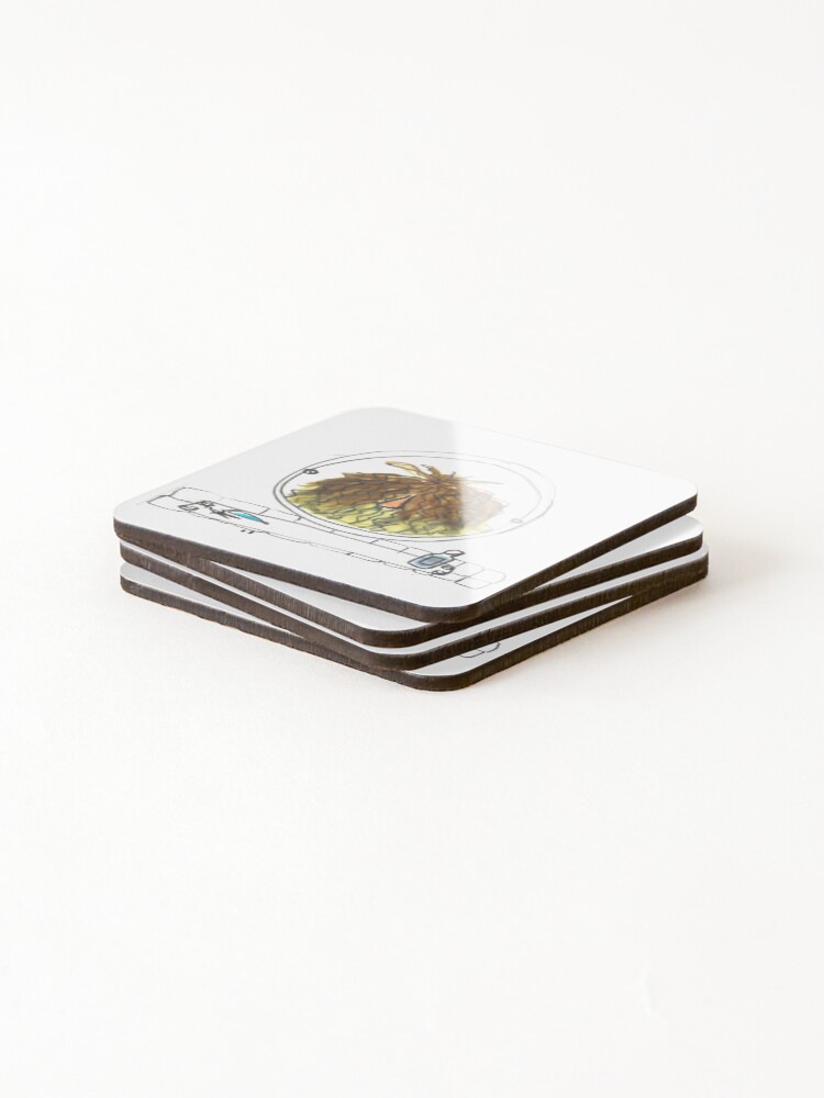 Thumbnail 4 of 5, Coasters (Set of 4), The Morning designed and sold by RHDILLUSTRATION.