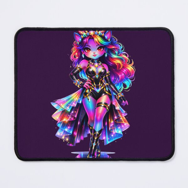 Item preview, Neon Cat Devil Fantasy Runway Fashion Art designed and sold by ChaEmm_Studio.