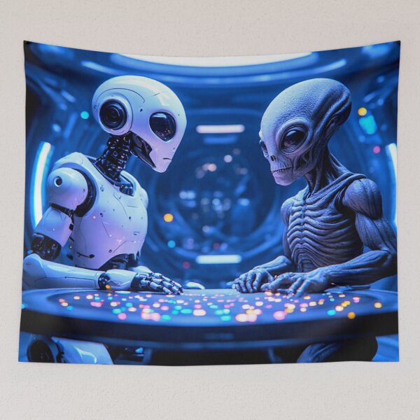 Item preview, AI Robot Meets With Alien  designed and sold by TheDarkWardrobe.