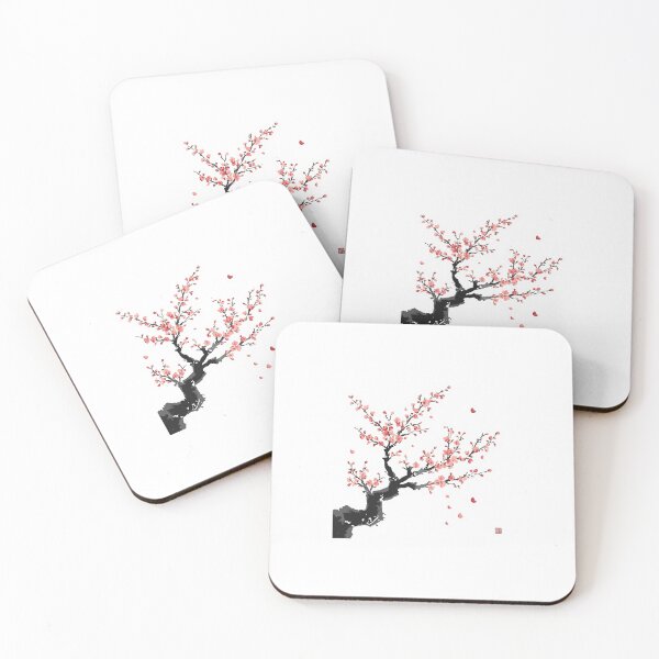 Item preview, Blossoming Serenity | Japanese Ink Wash Cherry Blossom Art designed and sold by Ukiyo Spirit Studio.