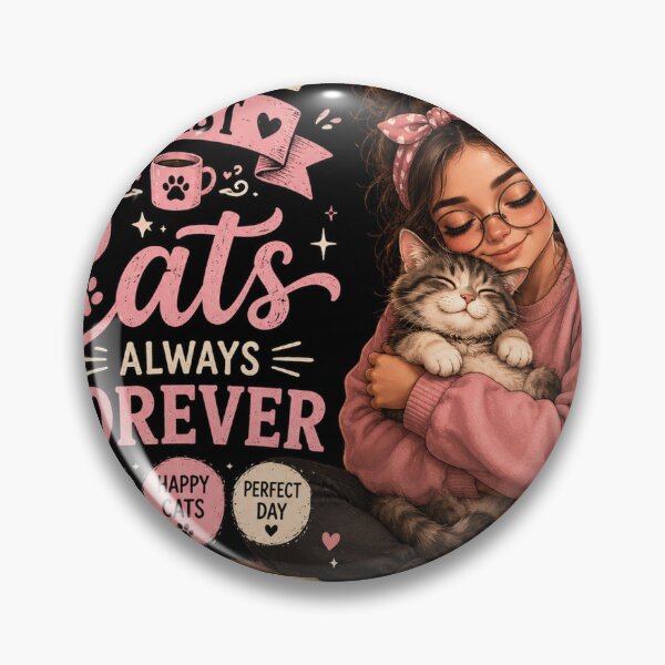 Item preview, Coffee First Cats Always Forever | Cute Cat Lover Girl Design designed and sold by ArjunDev1994.