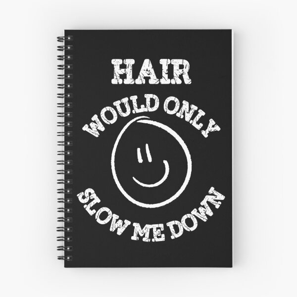 Item preview, Hair Would Only Slow Me Down – Funny Bald Dad Joke Vintage Black & White Design designed and sold by Magda-Creates.
