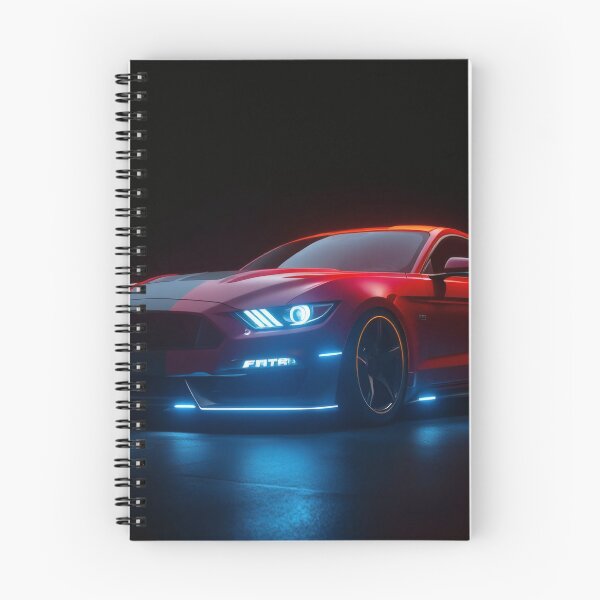 Item preview, Neon Red Muscle Car – Futuristic street racer in cyberpunk style designed and sold by Salimgor Hangaround Music.