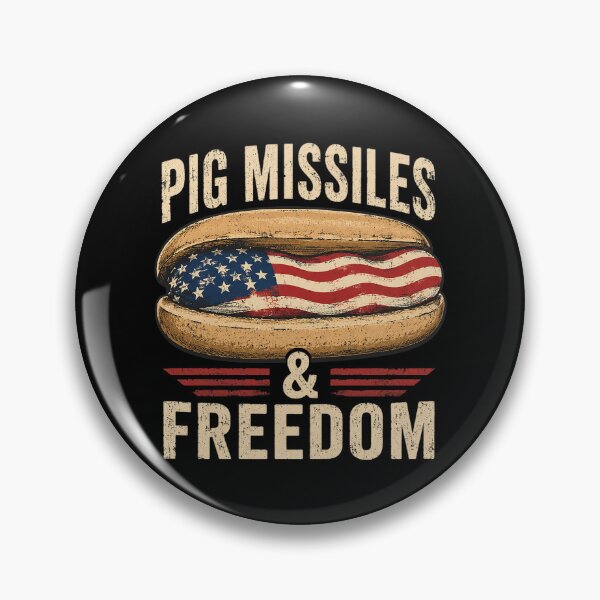 Item preview, Pig Missiles and Freedom 4th of July Patriotic Hotdog designed and sold by OlakunleOloroz.