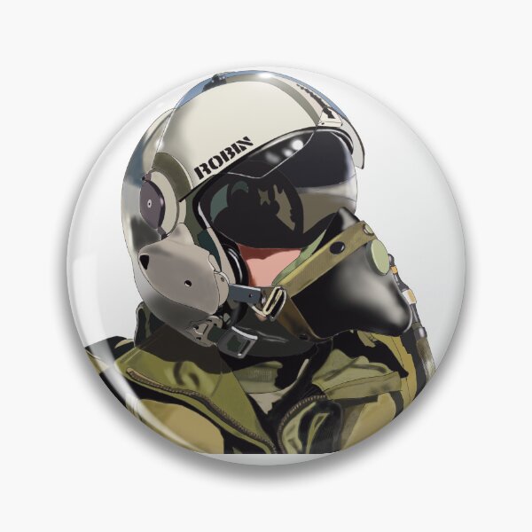 Item preview, Fighter Pilot Robin Military Portrait Illustration designed and sold by GabyRobin.