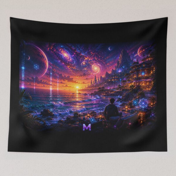 Item preview, Watching the Cosmic Sunset over the Alien Ocean designed and sold by bbbpetr100.