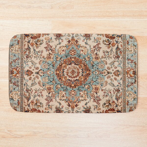 Item preview, Antique Persian Ivory Vernal Color Rug Pattern designed and sold by GrinGalore.