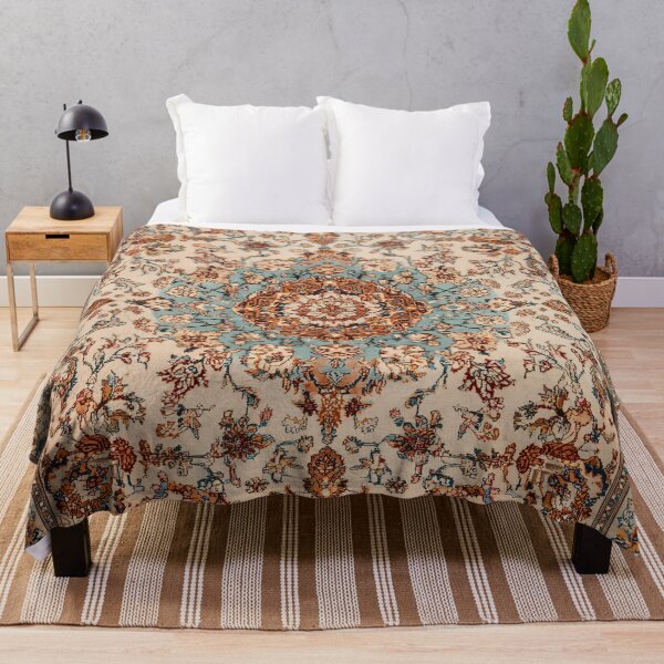 Item preview, Antique Persian Ivory Vernal Color Rug Pattern designed and sold by GrinGalore.