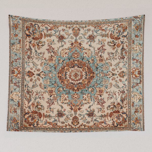 Item preview, Antique Persian Ivory Vernal Color Rug Pattern designed and sold by GrinGalore.