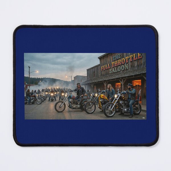 Item preview, CHOPPERS AND BIKERS BLACK SOUTH DAKOTA 60S designed and sold by VERYOLDROAD BY AXTON BROWNING .