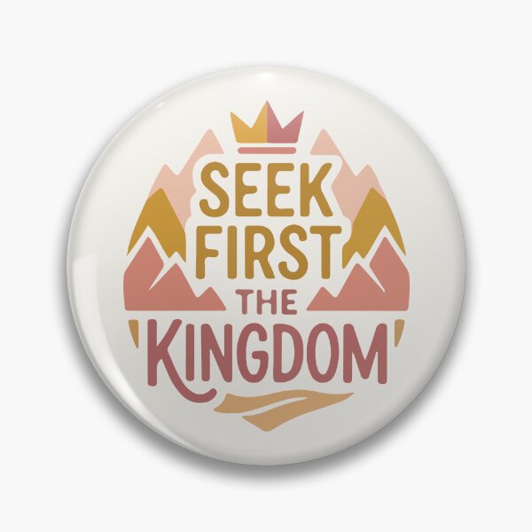 Item preview, Seek First the Kingdom - Christian Bible Verse Quote designed and sold by stylishdzign.