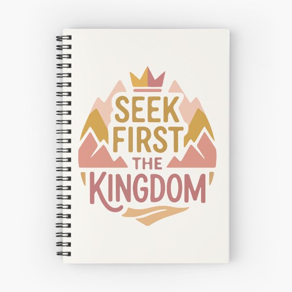 Item preview, Seek First the Kingdom - Christian Bible Verse Quote designed and sold by stylishdzign.