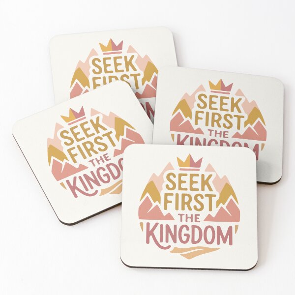 Item preview, Seek First the Kingdom - Christian Bible Verse Quote designed and sold by stylishdzign.