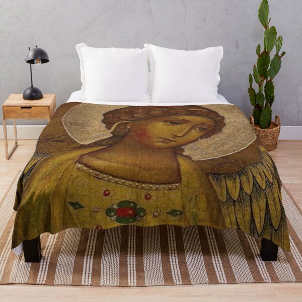 Item preview, Angel with Golden Wings - Byzantine icon designed and sold by Angelkrs.