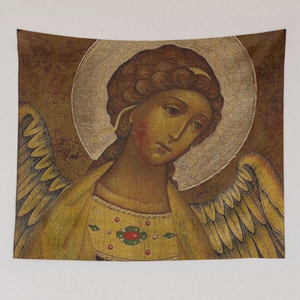 Item preview, Angel with Golden Wings - Byzantine icon designed and sold by Angelkrs.