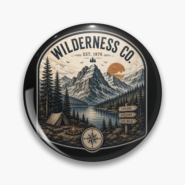 Item preview, Vintage Wilderness Adventure Mountain Camping designed and sold by the-dovlat.