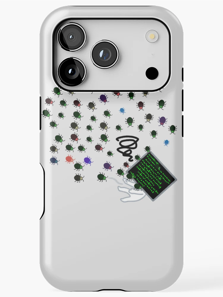 Thumbnail 1 of 4, iPhone Case, Programming bugs attack designed and sold by رَتُّوجَة.