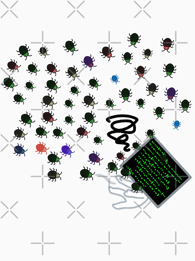 Thumbnail 6 of 6, Pullover Hoodie, Programming bugs attack designed and sold by رَتُّوجَة.