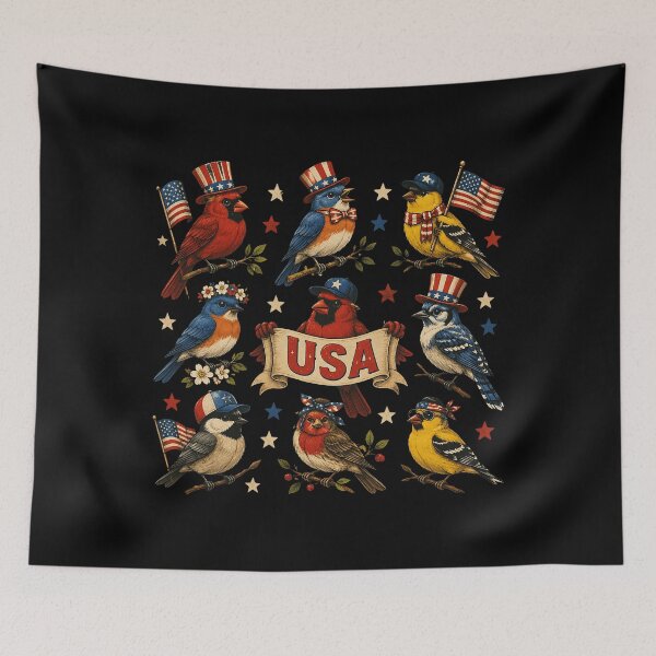 Item preview, USA 250th Anniversary Bird Patriotic American Bird 4th July designed and sold by OlakunleOloroz.