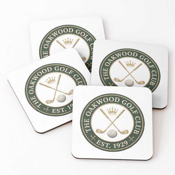 Item preview, Oakwood Golf Club Embroidered Vintage Crest Badge designed and sold by LinaDesign Store.