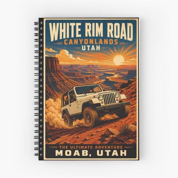 Item preview,  Rim Road Vintage Moab Utah 4x4 Off-Road Canyonlands designed and sold by Yellowriversss.