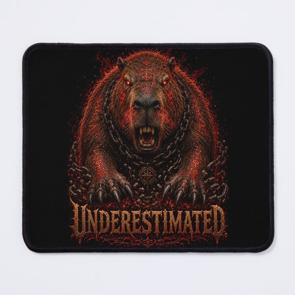 Item preview, Underestimated Capybara Dark Gothic Fantasy Horror Art designed and sold by Martin's_Design.