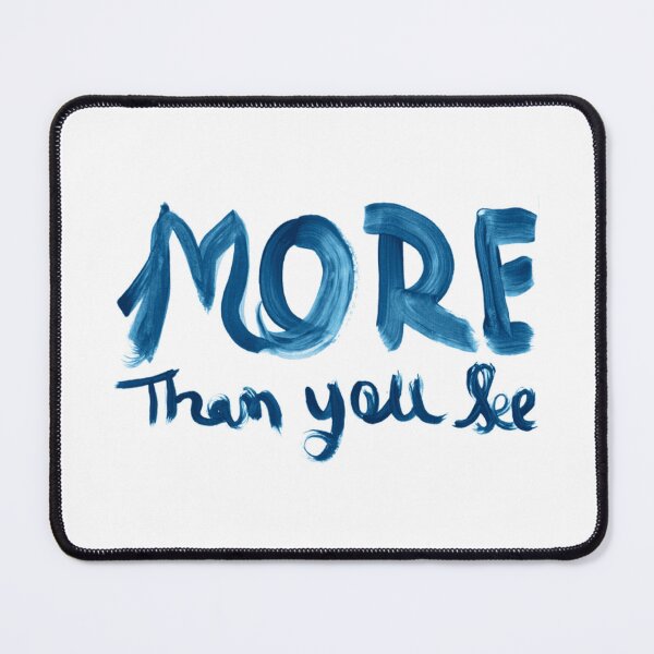 Item preview, Minimal Abstract Typography More Than You See Quote Art designed and sold by Kraalikaart.