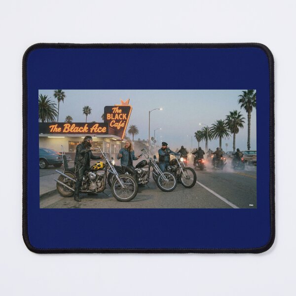 Item preview, CHOPPERS AND BIKERS BLACK ACE CAFE 60S designed and sold by VERYOLDROAD BY AXTON BROWNING .