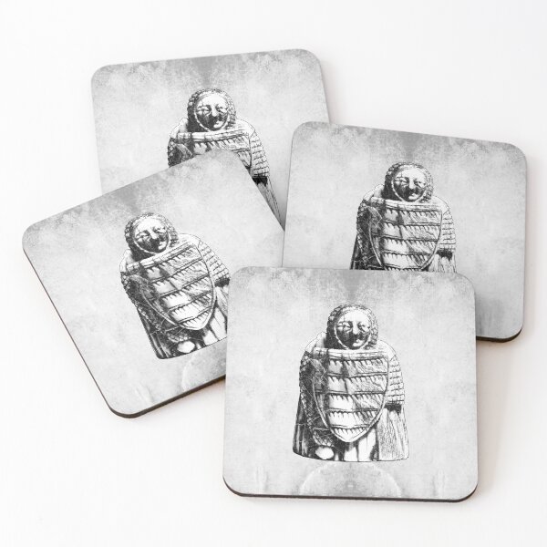 Item preview, 12th Century Scandinavian Chess Pawn Shield Warrior Ivory designed and sold by Ghoul Enterprises.
