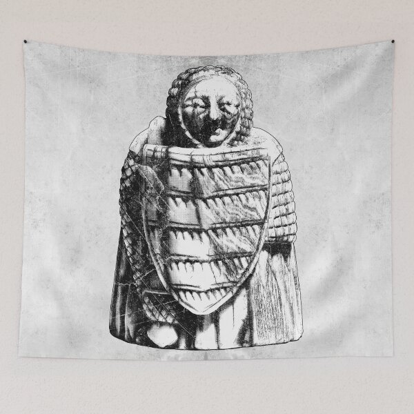 Item preview, 12th Century Scandinavian Chess Pawn Shield Warrior Ivory designed and sold by Ghoul Enterprises.