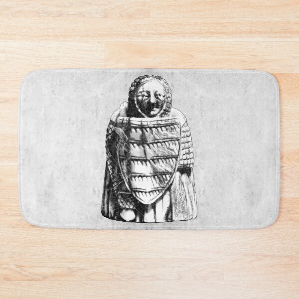 Item preview, 12th Century Scandinavian Chess Pawn Shield Warrior Ivory designed and sold by Ghoul Enterprises.