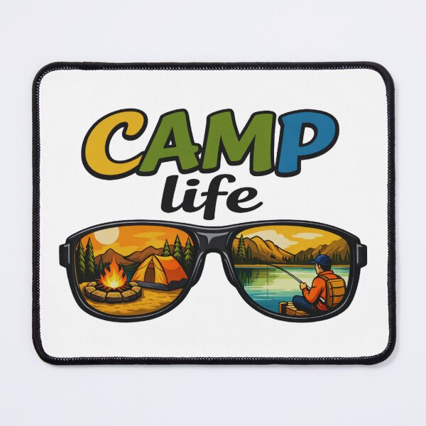 Item preview, Camp Life Sunglasses Adventure Illustration designed and sold by Gabe1983.