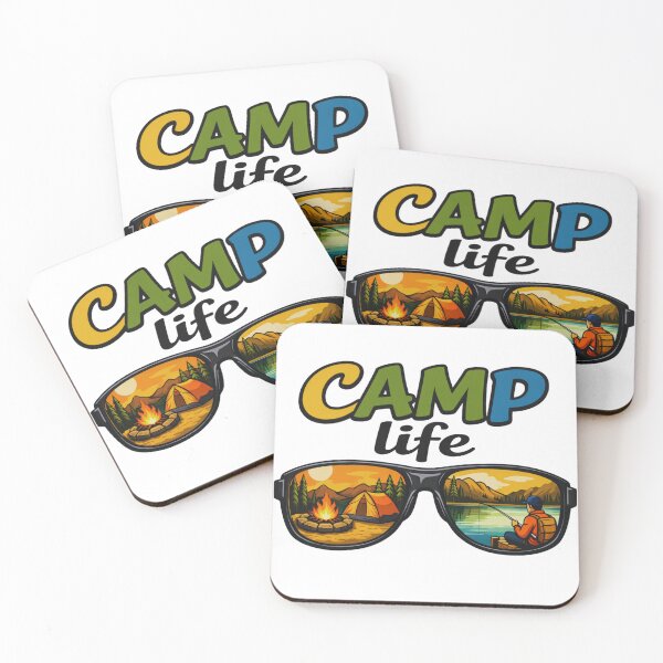 Item preview, Camp Life Sunglasses Adventure Illustration designed and sold by Gabe1983.