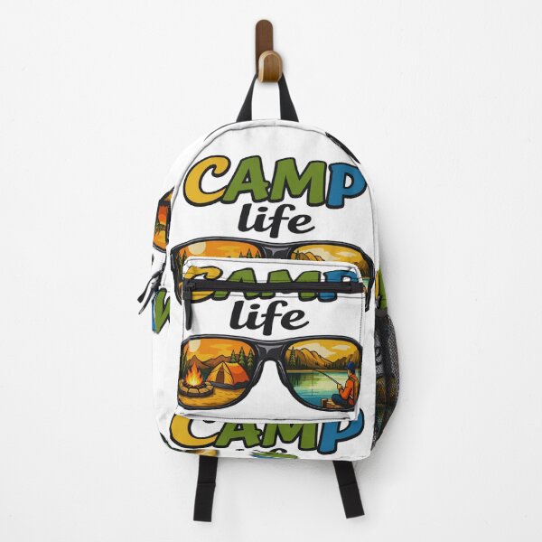 Item preview, Camp Life Sunglasses Adventure Illustration designed and sold by GabeMountainArt.