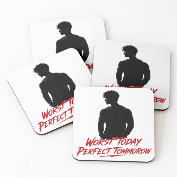 Item preview, Worst Today Perfect Tomorrow Motivational Design | Dark Aesthetic Hustle Quote Artwork designed and sold by Folk fuel.
