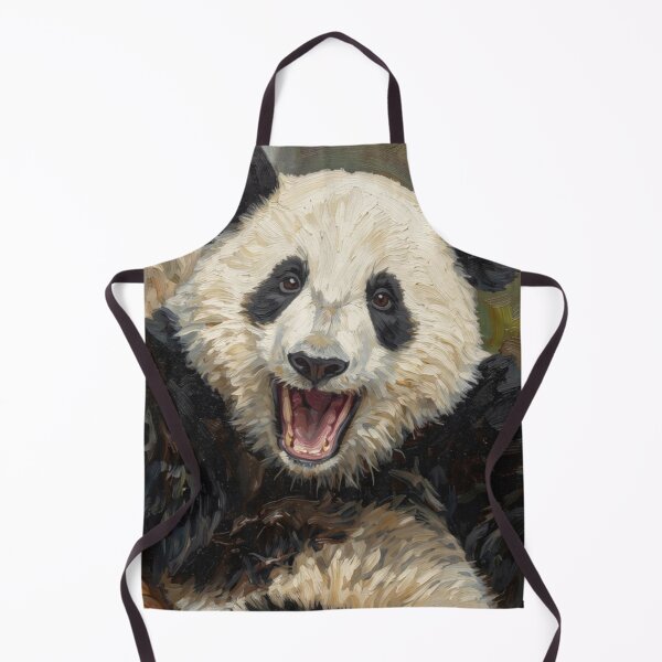 Item preview, Cute Panda Cub Waving Oil Painting designed and sold by Kirrindy Designs.