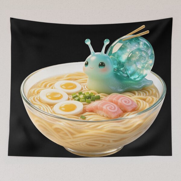 Item preview, Emerald Snail - Cozy Ramen Night: The Ultimate Slow Food designed and sold by ABYSSLAB.
