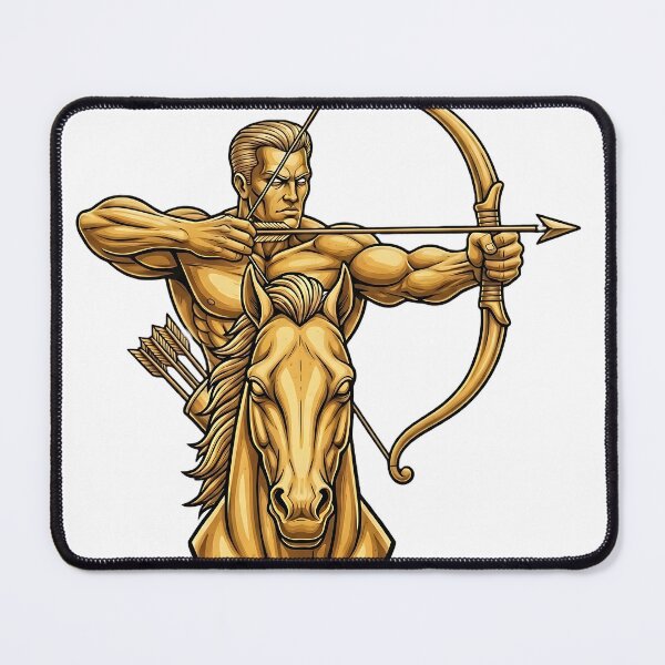 Item preview, Golden Sagittarius Zodiac Archer Design designed and sold by ToxicInkArt.